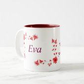 Eva Name Tasse – Individuelle Kaffeetasse mit Name (Vorderseite Links)