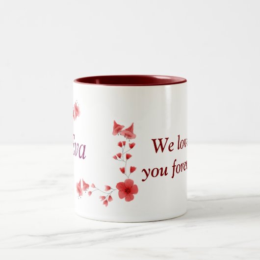 Eva name Tassen - Custom Coffee Cup with a an (Mittel)