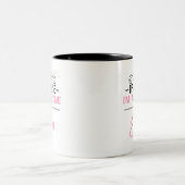 Eva natürlich bin ich Phantastische Neuheit Zweifarbige Tasse (Mittel)