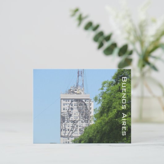 eva peron mural postkarte (Stehend Vorderseite)