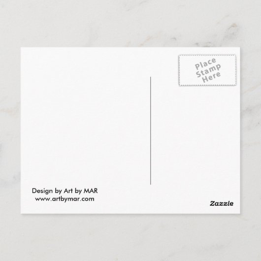 Eva sitzt in Gargen von Eden mit Schlange Postkarte (Rückseite)