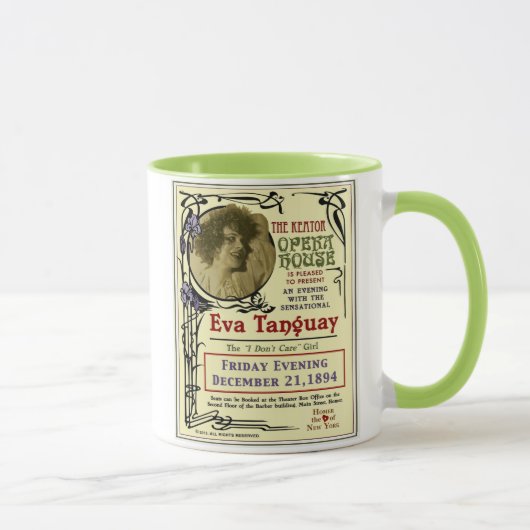 Eva Tanguay Keator Opernhaus Jugendstil-Poster Tasse (Rechts)