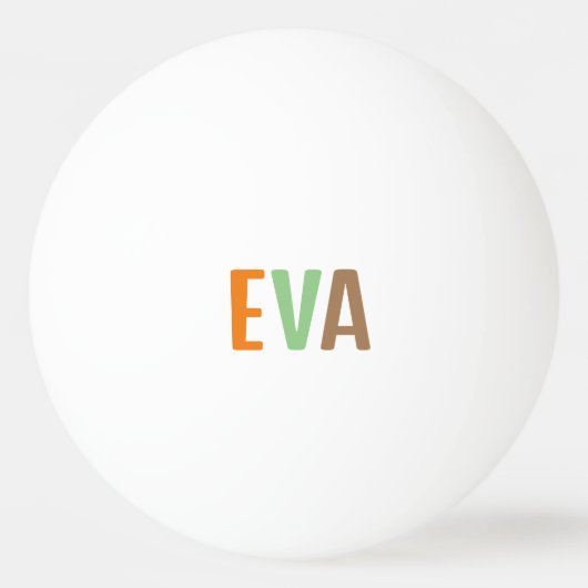 Eva Tischtennisball (Vorderseite)