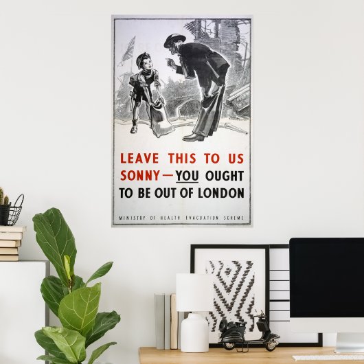 Evakuierung - Verlass uns, Sonny Poster (Heimbüro)