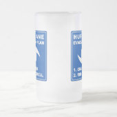 Evakuierungsplan für Hurrikane Mattglas Bierglas (Mittel)