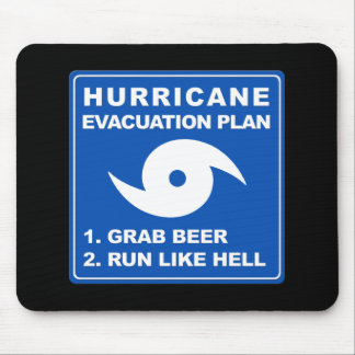 Evakuierungsplan für Hurrikane Mousepad