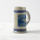Evakuierungsplan für Tornado Bierglas (VorderseiteRechts)