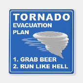 Evakuierungsplan für Tornado ;-) Magnet (Vorne)