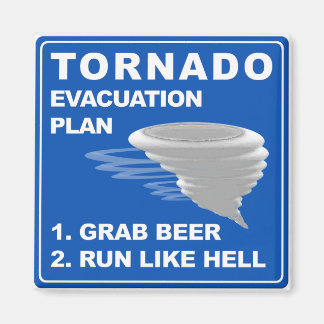 Evakuierungsplan für Tornado ;-) Magnet