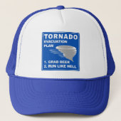 Evakuierungsplan für Tornado ;-) Truckerkappe (Vorderseite)