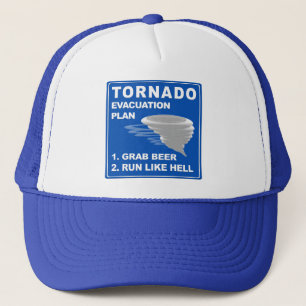 Evakuierungsplan für Tornado ;-) Truckerkappe