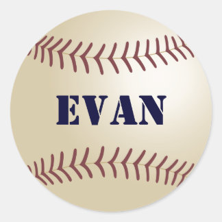 Evan Baseball Sticker / Siegel