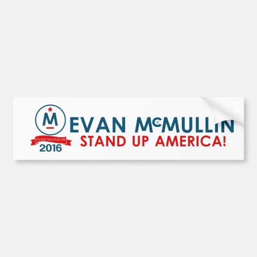 Evan McMullin - stehen Sie oben Amerika! Autoaufkleber (Vorne)