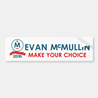 Evan McMullin treffen Ihre Wahl Autoaufkleber