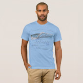 EVAN-Peptid, Welle, benutzerdefinierter Text, hell T-Shirt (Vorne ganz)