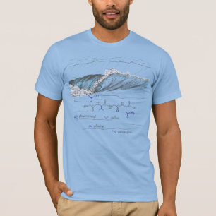 EVAN-Peptid, Welle, benutzerdefinierter Text, hell T-Shirt