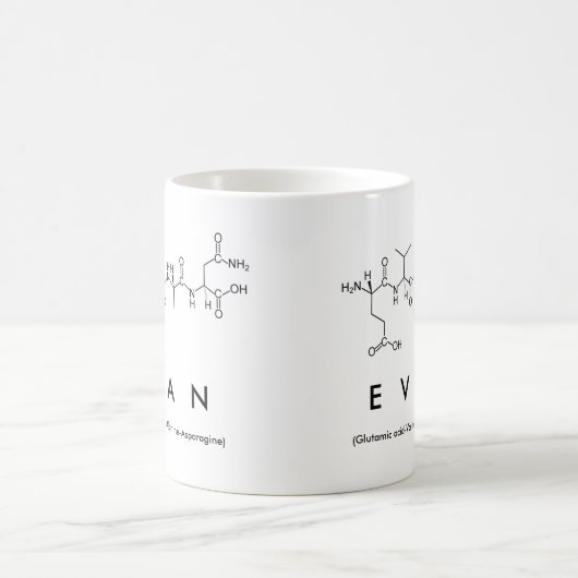 Evan-Peptidnamen-Tasse Kaffeetasse (Mittel)