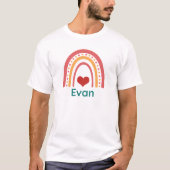 Evan Vintag Boho Rainbow T-Shirt (Vorderseite)