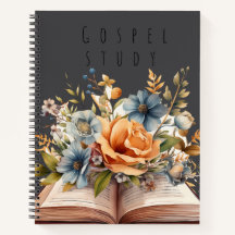 Evangelien-Studienheft | Florales Bibel-Studienjou