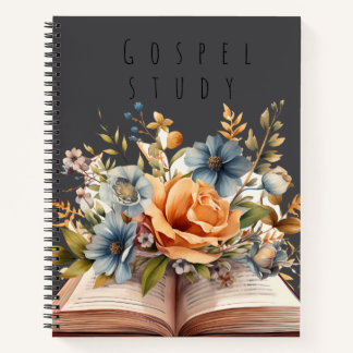 Evangelien-Studienheft | Florales Bibel-Studienjou Notizblock