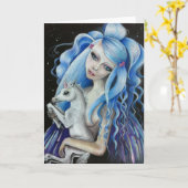 Evangeline u. Lilien-leere Gruß-Karte Karte (Gelbe Blume)