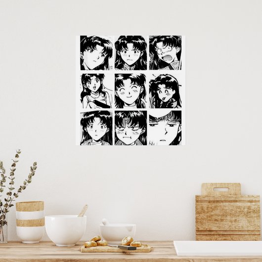 Evangelion Misato Poster (Küche)