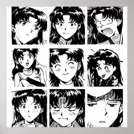 Evangelion Misato Poster (Vorne)