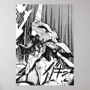 Evangelion Unit 01 Berserk Manga Poster