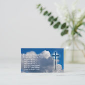 Evangelische Christliche Visitenkarten Visitenkarte (Stehend Vorderseite)