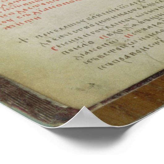 Evangelische Folios des hl. Sergius von Radonezh Poster (Ecke)