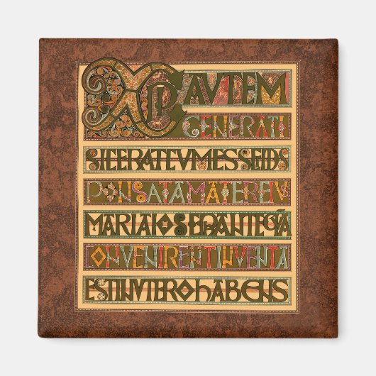 Evangelische Geschichte St. Matthew 8. Jahrhundert Magnet (Vorne)