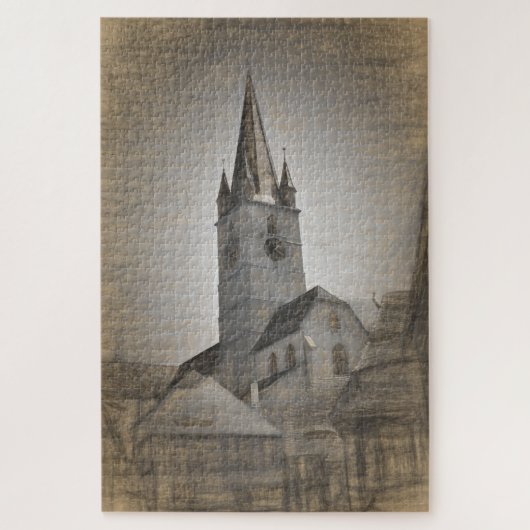 evangelische kirche sibiu hermannstadt puzzle (Vertikal)