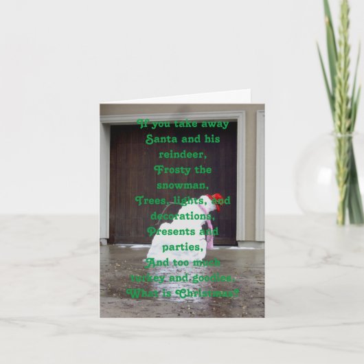 Evangelische Weihnachtskarte Feiertagskarte (Vorderseite)