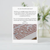 Evangelism card karte (Stehend Vorderseite)