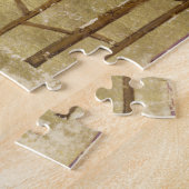 Evangelist Mark sitzt bei seinem Studium Byzantine Puzzle (Seite)