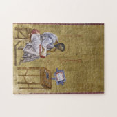 Evangelist Mark sitzt bei seinem Studium Byzantine Puzzle (Horizontal)