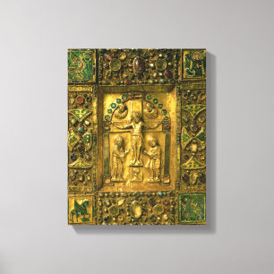 Evangelium-Abdeckung, Ottonian, Deutschland, 11. Leinwanddruck