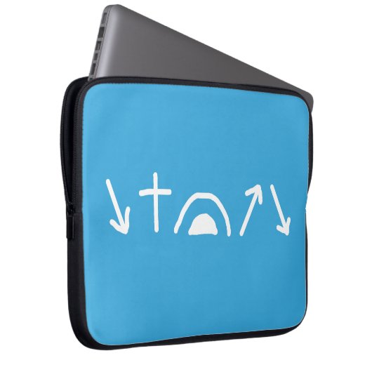 Evangelium Arrows Electronics Bag Laptopschutzhülle (Vorne Rechts)