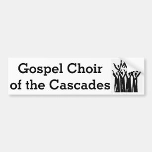 Evangelium-Chor des KaskadenAutoaufklebers 2014 Autoaufkleber