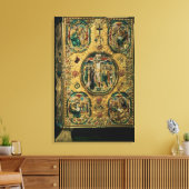 Evangelium, Gold mit Repousen Leinwanddruck (Insitu (Wohnzimmer))