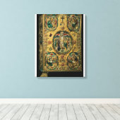 Evangelium, Gold mit Repousen Leinwanddruck (Insitu (Holzboden))