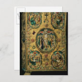 Evangelium, Gold mit Repousen Postkarte (Vorne/Hinten)