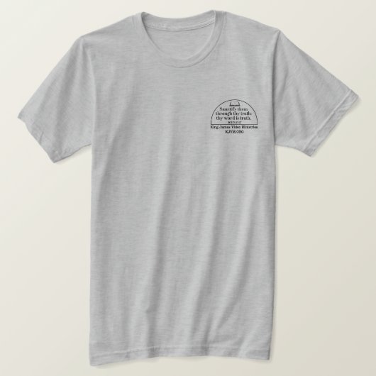 Evangelium John KJV Ministerien Dark T-Shirt (Design vorne)