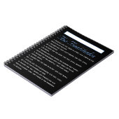 Evangelium Matthew Beatitudes Heilige Schrift Notizblock (Linke Seite)