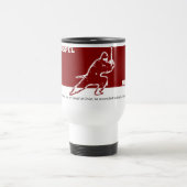 Evangelium Ninja Rot über weißer Reise-Tasse Reisebecher (Mittel)