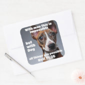 Evangelium von Neil 19:26 Uhr Quadratischer Aufkleber (Umschlag)