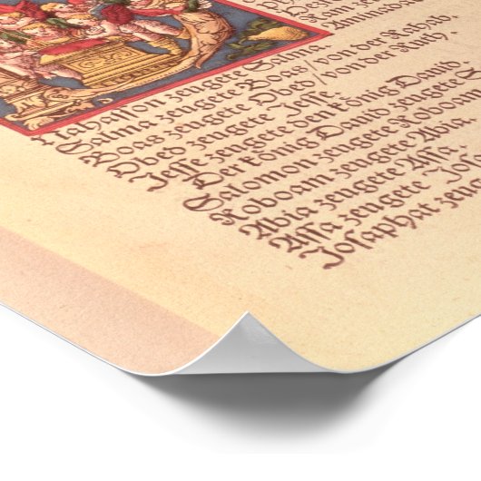 Evangelium von St. Matthew, Buch I Poster (Ecke)