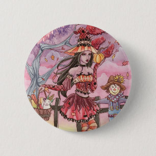 Evania - Hexe-Knopf Button
