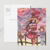 Evania - Hexenkarte Postkarte (Vorne/Hinten)