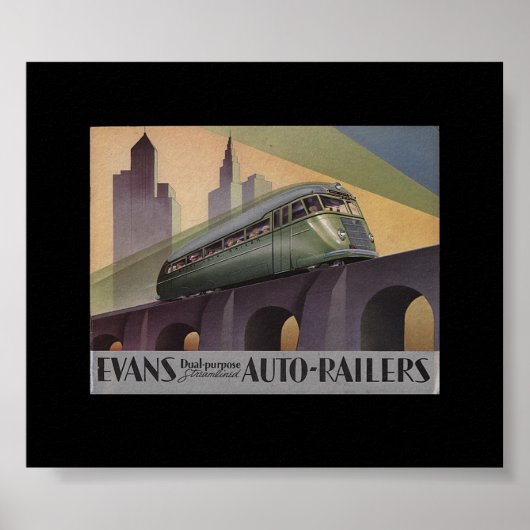 Evans Auto Railers in den 30er Jahren Poster (Vorne)